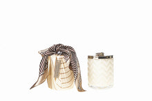 Load image into Gallery viewer, HERRINGBONE BLOND VANILLA - CREAM & GOLDEN BEE LID