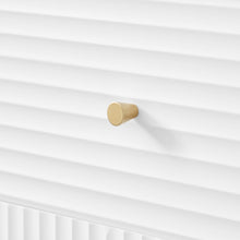 Load image into Gallery viewer, LISA - Wavy Fluted Bedside Table in White