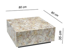 Load image into Gallery viewer, MOTHER OF PEARL HAND MADE COFFEE TABLE