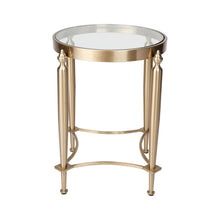 Load image into Gallery viewer, Jak Glass Side Table - Gold