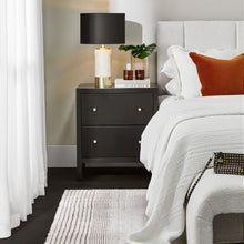 Load image into Gallery viewer, Ariana Bedside Table - Large Black