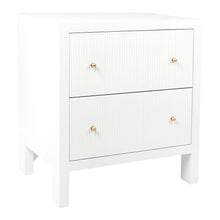 Load image into Gallery viewer, Ariana Bedside Table - Large White