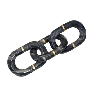 Black Marble Chain Link