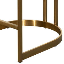 Load image into Gallery viewer, Midnight Black Velvet Bar Stool- Golden Base
