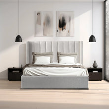 Load image into Gallery viewer, Queen Bed Frame - Wide Base in Clay Grey
