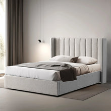 Load image into Gallery viewer, Queen Bed Frame - Wide Base in Clay Grey
