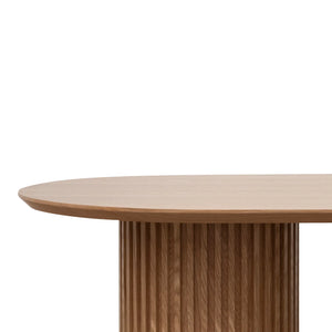 2.8m Wooden Dining Table AGATHIA - Natural