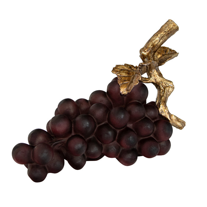 CHRISTIE RESIN BURGUNDY GRAPE CLUSTER