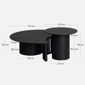 ECLIPSE-Set Of Tables - Black