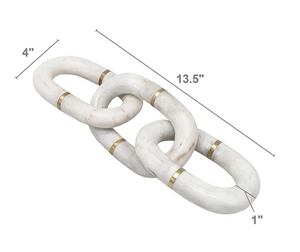 White Marble Chain Link