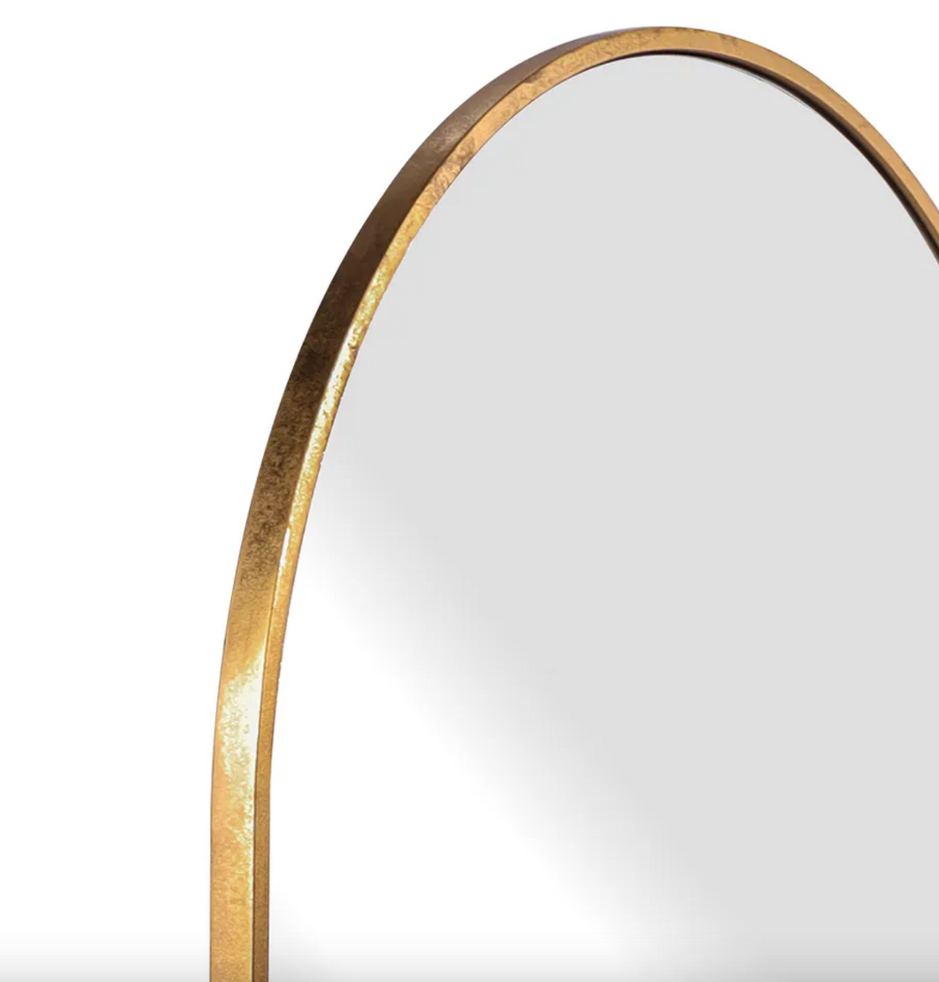 Archibald Floor Mirror - Gold Leaf