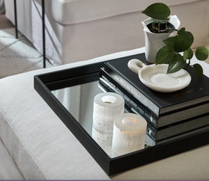 Miles Mirrored Tray Black Range