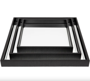 Miles Mirrored Tray Black Range