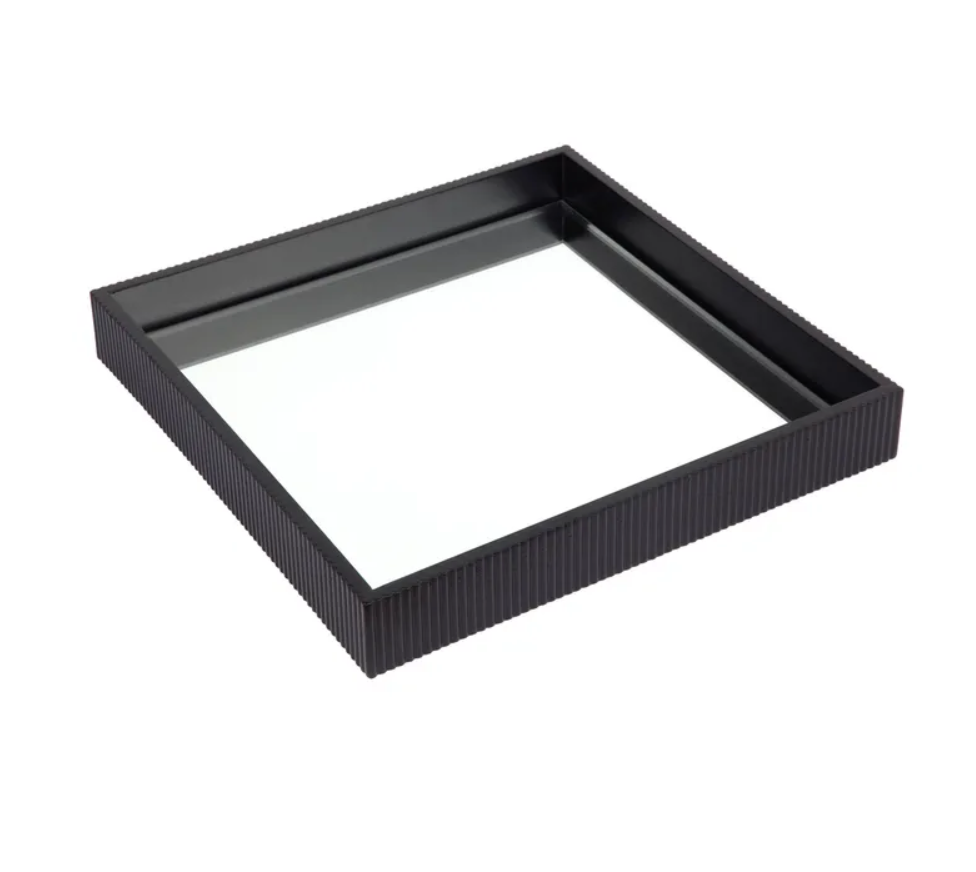 Miles Mirrored Tray Black Range