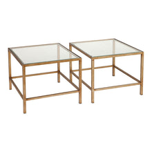 Load image into Gallery viewer, Cocktail Glass Nesting Coffee Table - Antique Gold
