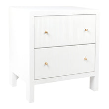 Load image into Gallery viewer, Ariana Bedside Table - Large White
