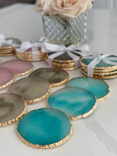 Load image into Gallery viewer, Set of four Resin Agate Coasters
