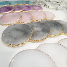 Load image into Gallery viewer, Set of four Resin Agate Coasters
