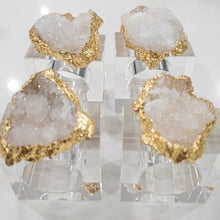 Load image into Gallery viewer, Set of four Agate Geode Napkin Rings
