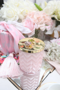 HERRINGBONE PINK ROSE