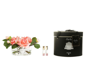 Cote Noire - Luxury Oval Range - WHITE PEACH ROSES