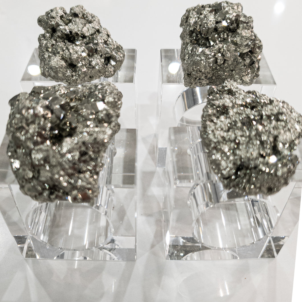 Set of four Pyrite Napkin Ring